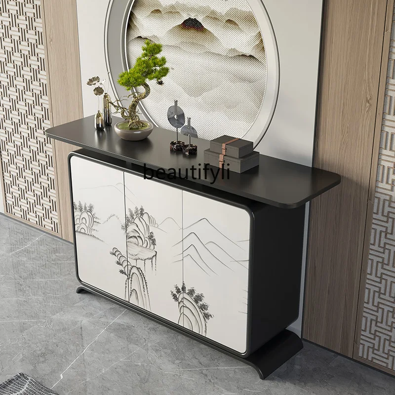 Новый входной шкаф в китайском стиле стол из массива дерева обеденный боковой