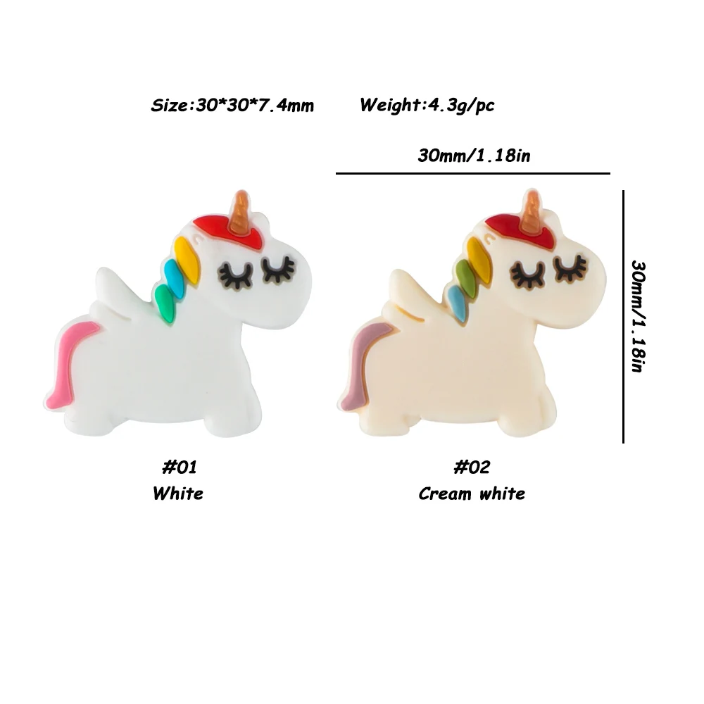 5/10Pcs New Silicone Beads Mini Focus Beads For Jewelry Making DIY Pacifier Chain Bracelet Accessories