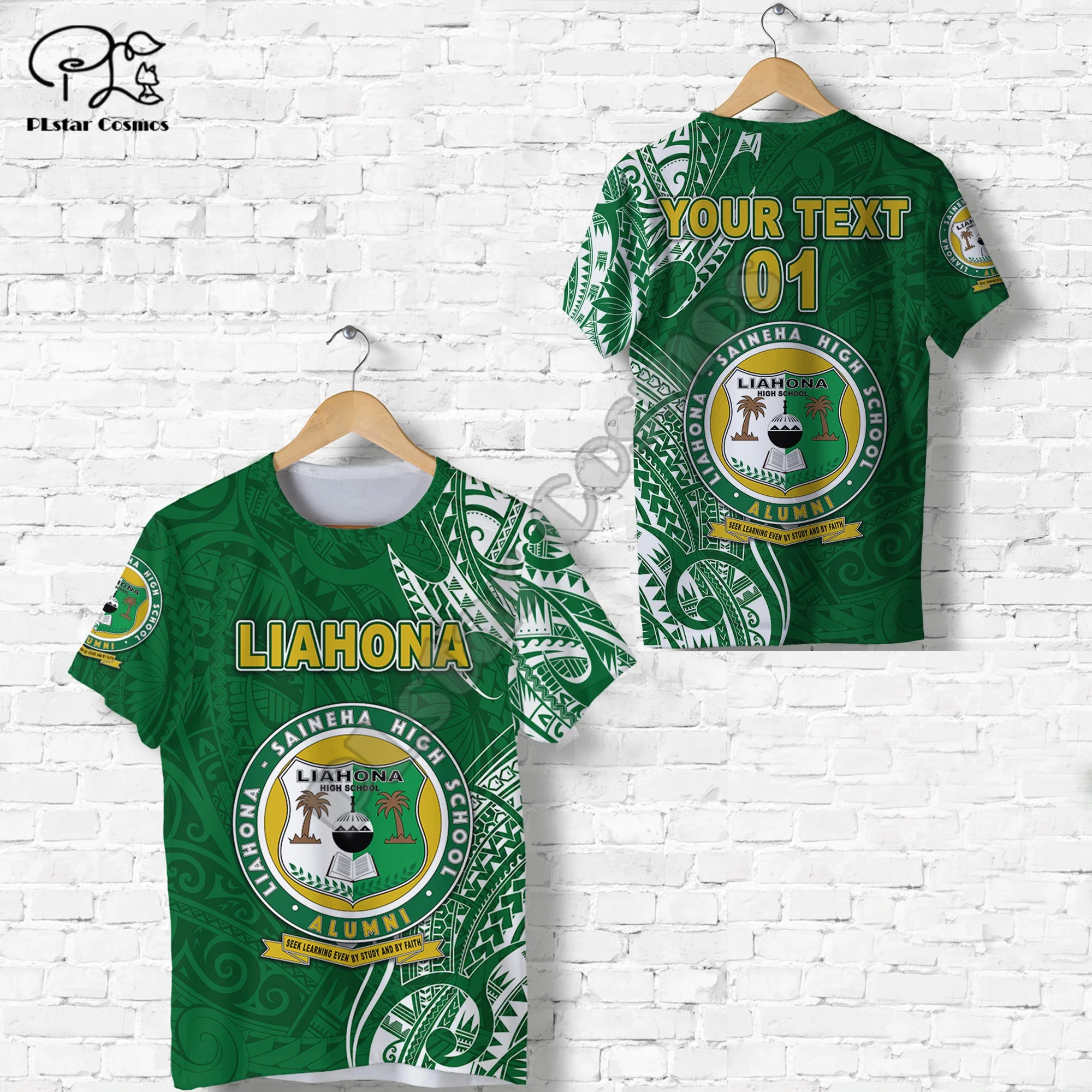 

Polynesian Tonga Liahona Hight School Tattoo Tribal 3DPrint Men/Women Summer Unisex Casual Streetwear Short Sleeves T-Shirts A3