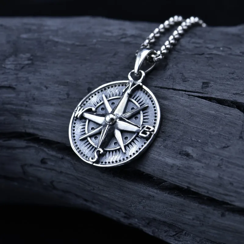 BOCAI Новый S925 Серебряный винтажный персонализированный стиль хип-хоп стандартный