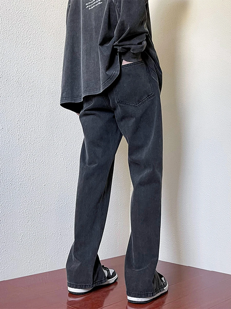 Four Seasons European and American Hip-hop Pants High Street Trend Ins American Retro Slit Stitching Jeans Men Slim Skinny Jeans