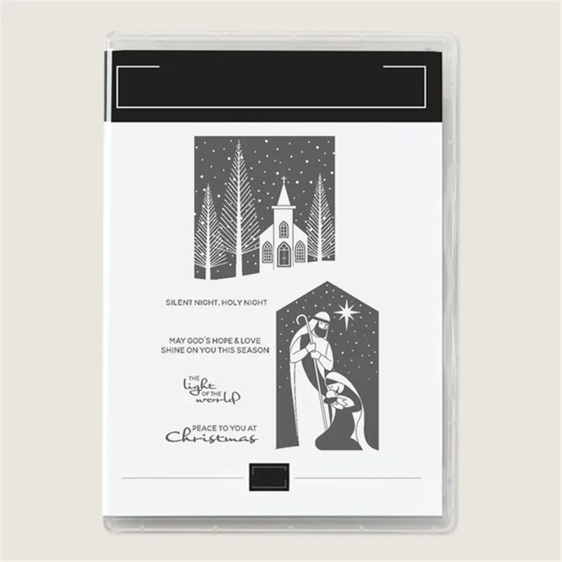 

PEACE Metal Cutting Die And Clear Stamps For Album Scrapbooking Material Crafts Supplies Greeting Card Stencils New