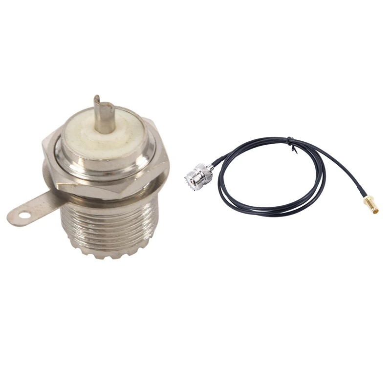 

Кабель-адаптер с гнездом SMA на гнездо УВЧ, 1 м, с гнездом УВЧ, разъем SO239, переборочная головка, крепление для панели