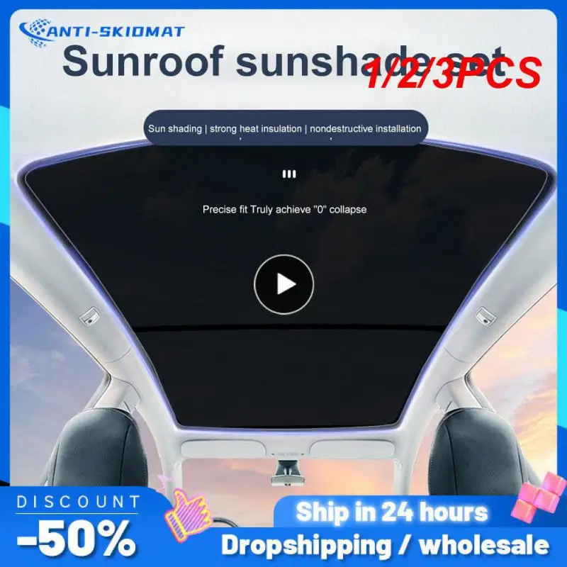 

1/2/3PCS Upgrade Sun Shades Glass Roof Sunshade for Tesla Model 3 2023 2022 Front Rear Sunroof Windshield Skylight UV Blind