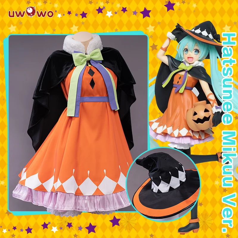 UWOWO Hatsunee Miku Cosplay Halloween Costume Miku Anime Figure MIKU Hatsunee Cute Girl Mikubunny Ver. Miku Dress