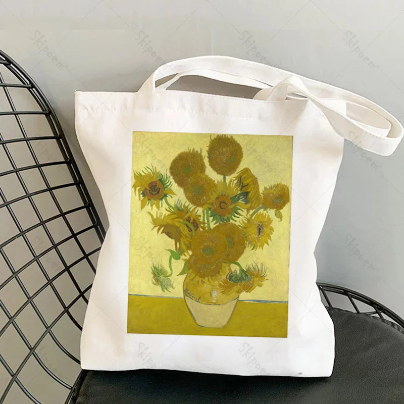 

Bags Shopping Tote Bag Handbags Shopper Van Gogh Messenger Large Capacity Shoulder Bags 2022 New Art Kawaii Casual Beach Bag
