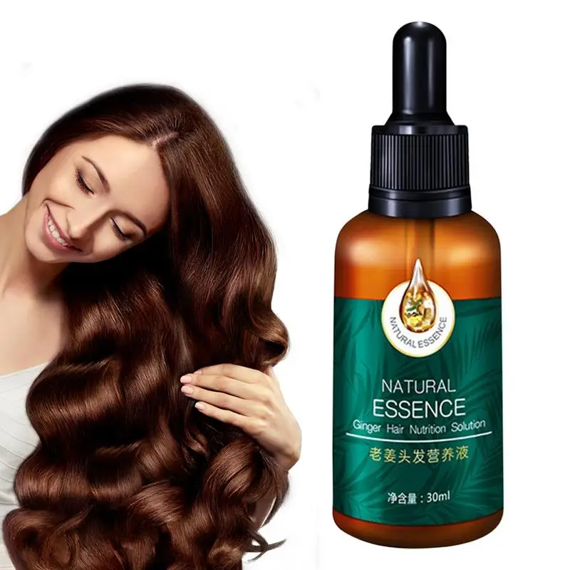 

Ginger Hair Care Oil Anti-Fuzzy Nutrition Hair Essential Oil For Strengthening Hair Care 30ml Hair Thickening Oil For Healthy