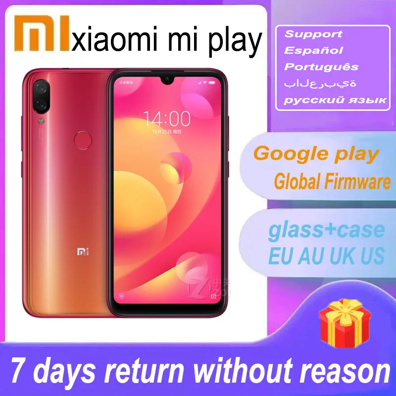 Celular Xiaomi Mi Play Smartphone Mediatek MT6765 Helio P35 Telephone Intelligent 1080 X 2280 Pixels