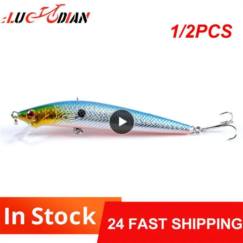 

1/2 шт., рыболовные приманки в виде гольяна