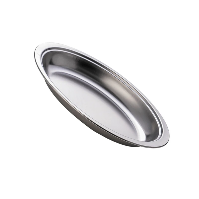 Овальное блюдо из нержавеющей стали серебро/золото элегантное домашнее для