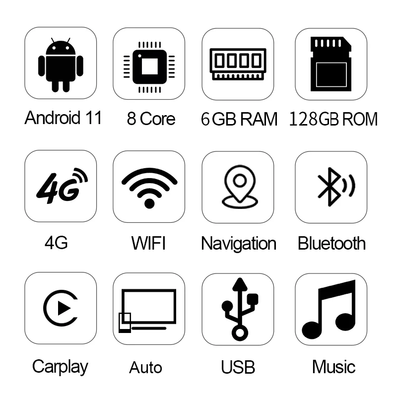 Автомобильный видеоплеер Apple Carplay умная система на Android 9 дюймов центральный