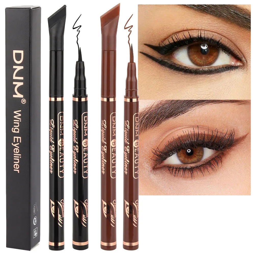 

Colorful Eyeliner with Stencils Wing Tips Black Liquid Eyeliner Pen Lazy Eye Liner Pencil Quick Dry Pencil Waterproof Eye Makeup