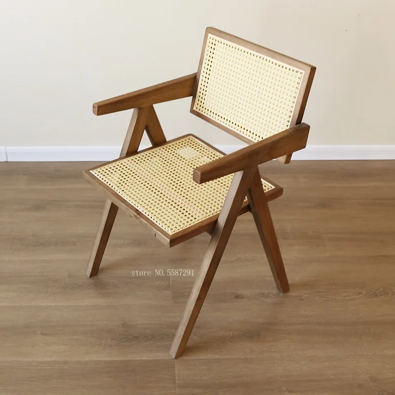 Balcony Lounge Modern Minimalist Corner Recliner Arm Wood Leisure Living Room Bedroom Furniture Wh