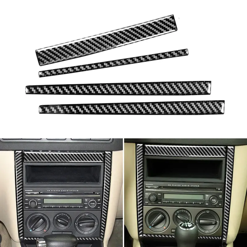 

Для VW Golf 4 Jetta Bora MK4 R32 GTI 1999-2004 центральное управление AC CD Радио Панель рамка Крышка углеродное волокно внутренняя отделка Аксессуары