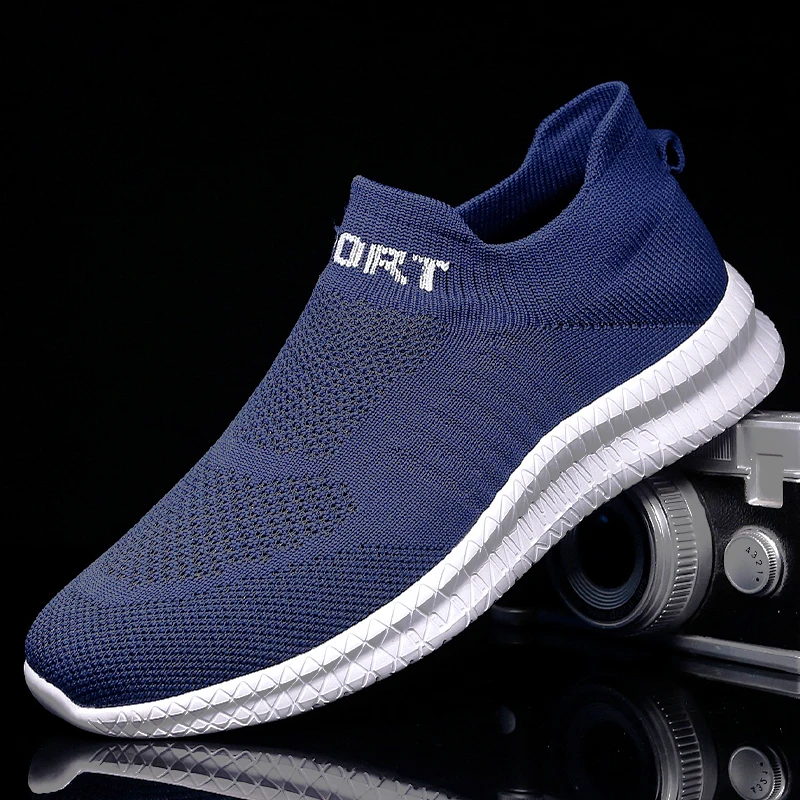 

2022 Men Sneakers Summer Mesh Breathable Light Tenis Sport Men Casual Shoes Male Fashion Non-slip Running Shoes Large Size 39-47