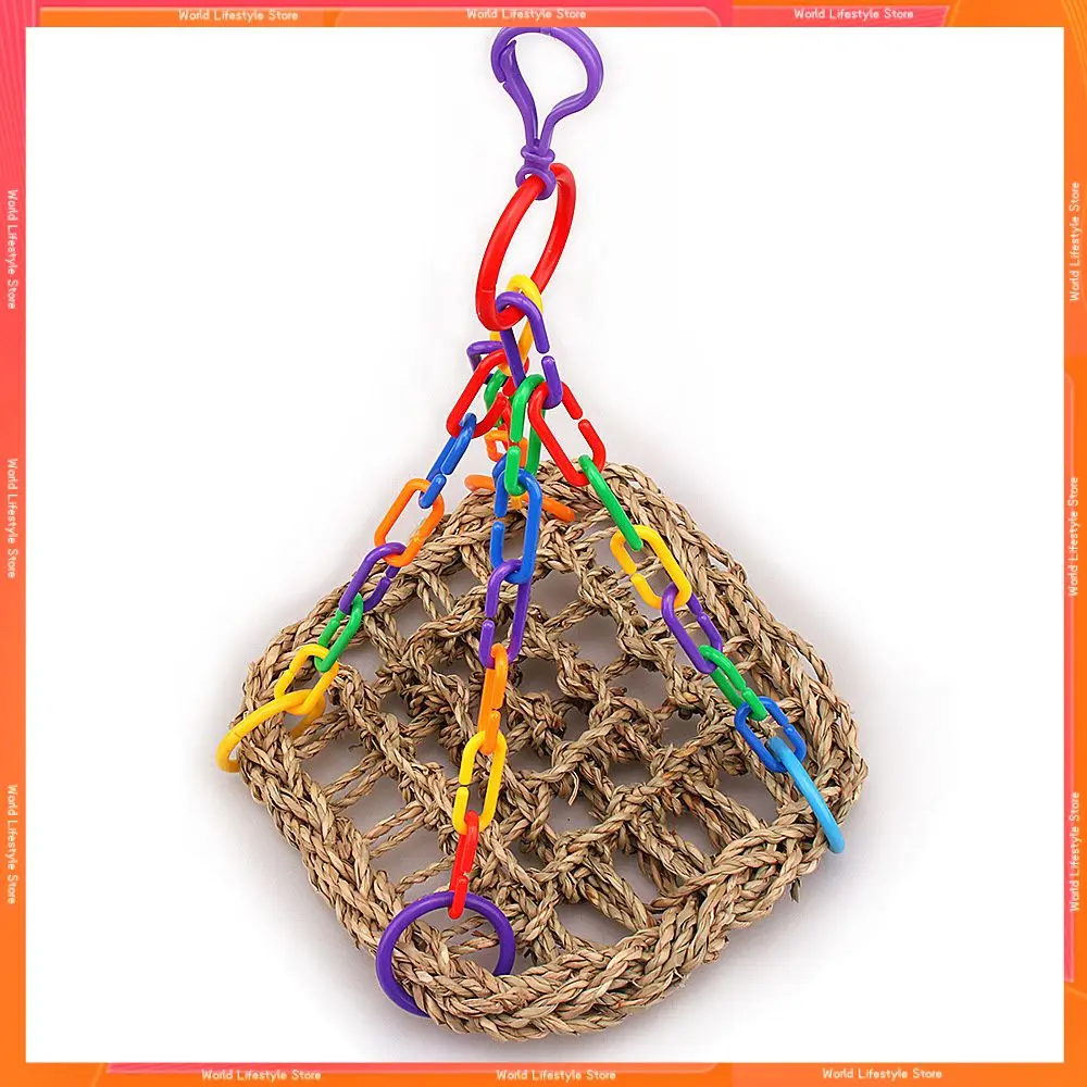 

Seagrass Mat Parrot Portable Accessories Beautiful Fashion Toys Pet Cage Simple Swing All-match Durable Beauty And Health