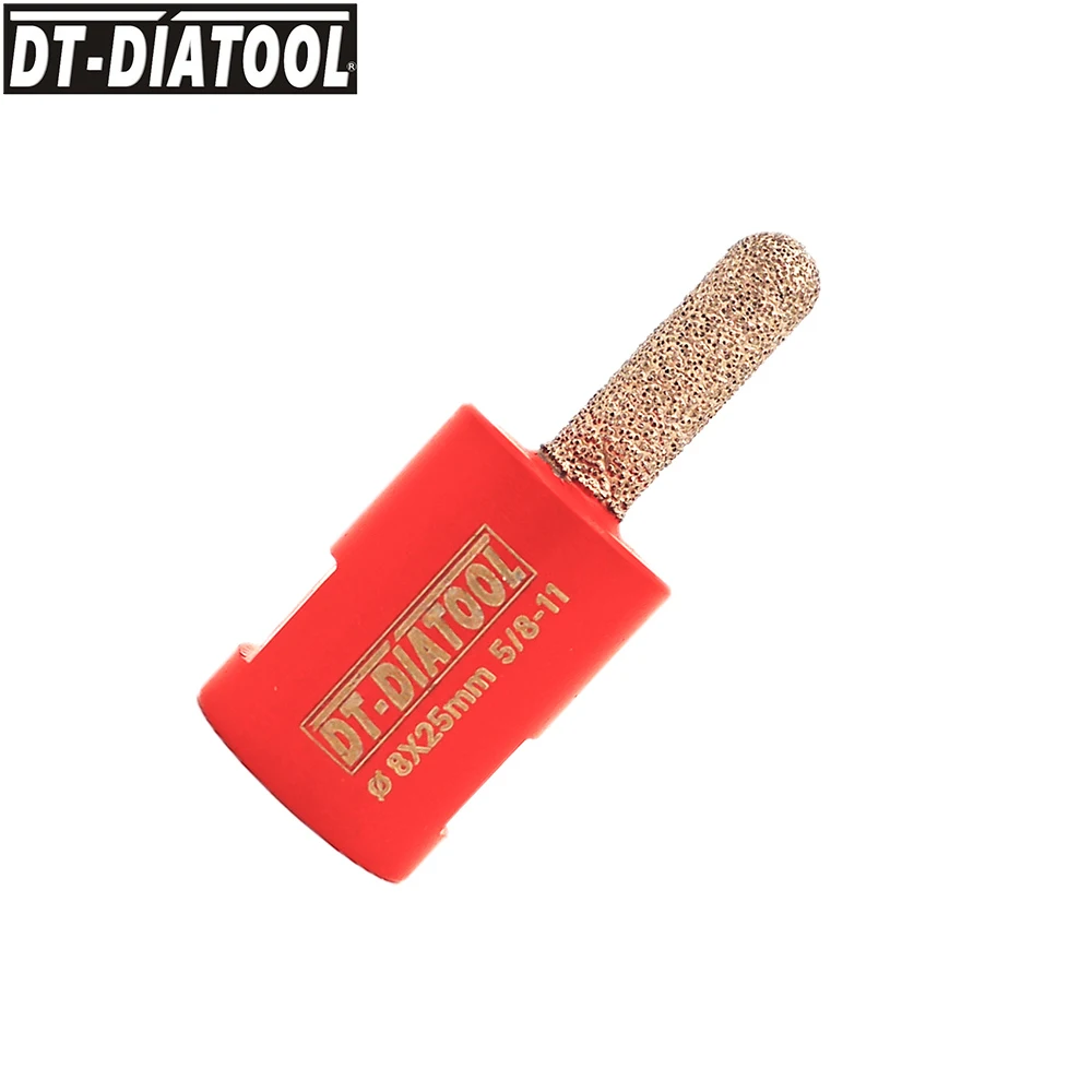 

Dia 8mm Diamond Coarse Miling Bits For Mortar Raking Brick Removal Vacuum Brazed Removal Finger Bits M14 Thread Reaming Edge