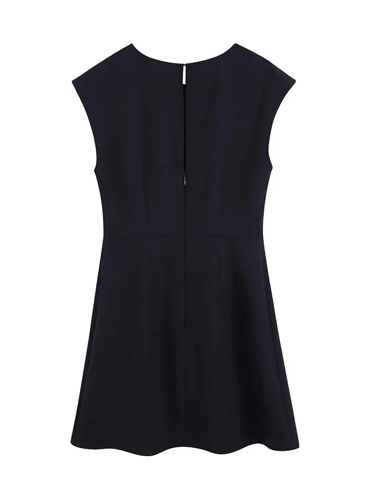 Сексуальные женские платья Nlzgmsj ZBZA 2022 летние облегающие без рукавов с круглым