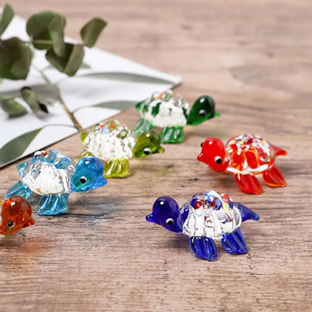 

Miniature Decor Unique Long Lasting Cute Wear-resistant Glass Mini Figures for Home Miniature Display Mini Figures