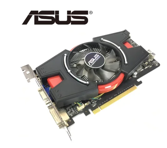 Видеокарта ASUS GTX 550 Ti 1 ГБ 192 бит GDDR5 видеокарты для nVIDIA Geforce 550Ti б/у VGA карты