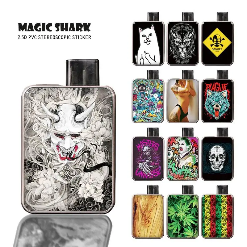 Наклейка из ПВХ с изображением злого дерева, кошки, черепа, зомби, листьев