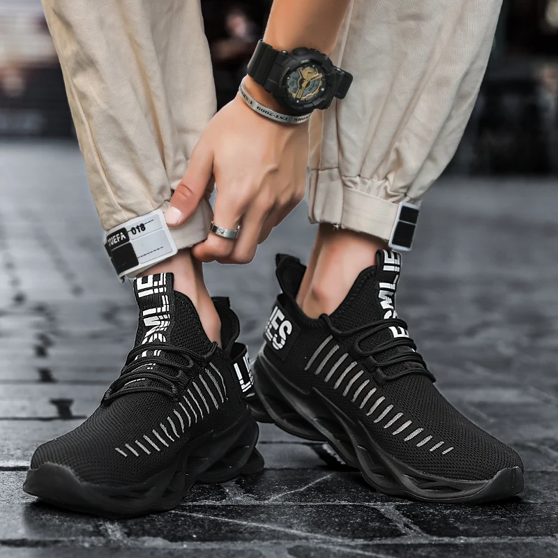 Casual Sneakers Men Running Shoes Paltforms Increasing Height Breathable Comfortable Walking Shoes Lightweight Lace-up