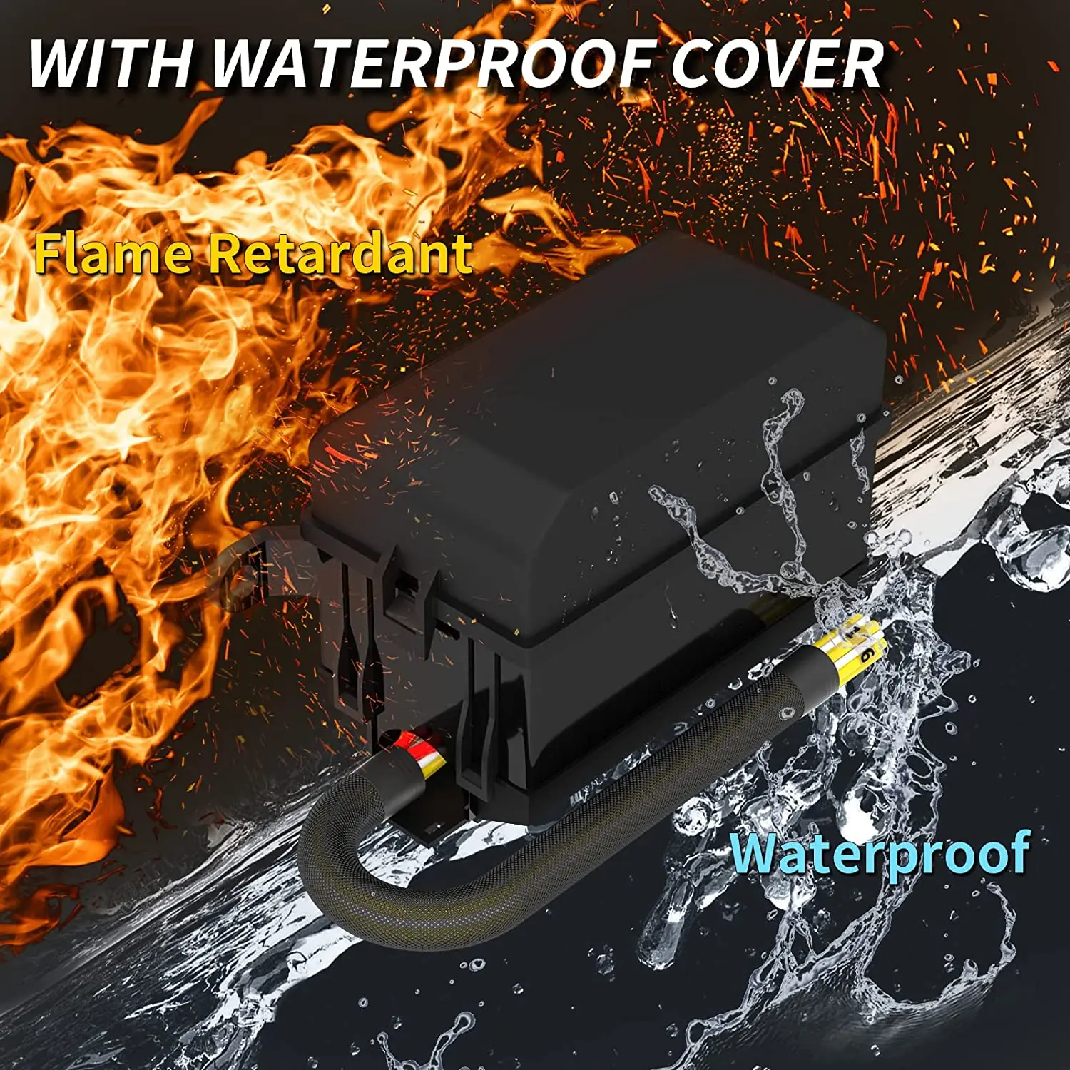 12V Fuse and Relay Box Holder 6 Slots Automotive Universal Relay Box 4