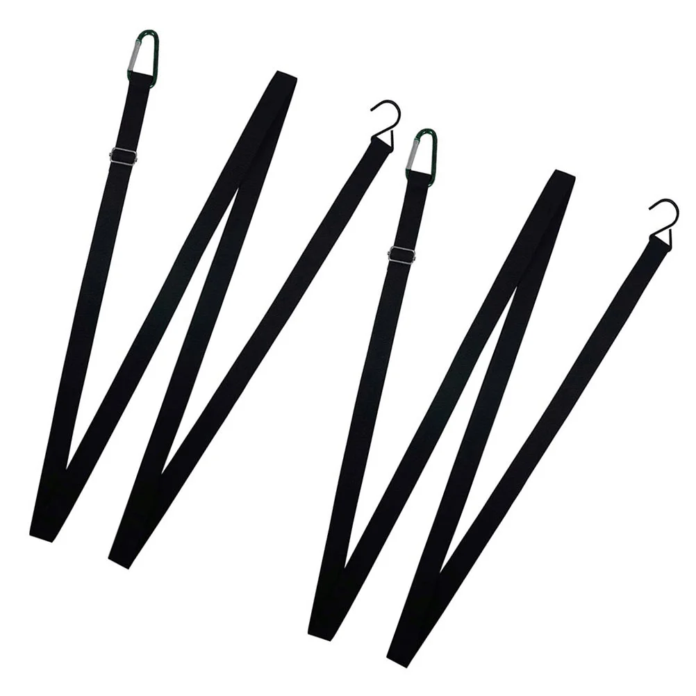 

2pcs 44m Car Tie Down Straps Adjustable Car Cover Straps Wind Protector Straps Gust Strap for Car Outdoor ( Black )