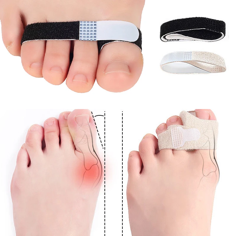 

Big Toe Finger Straightener Overlapping Toe Hallux Valgus Corrector Bandage Toe Separator Splint Foot Stretcher Care Tool