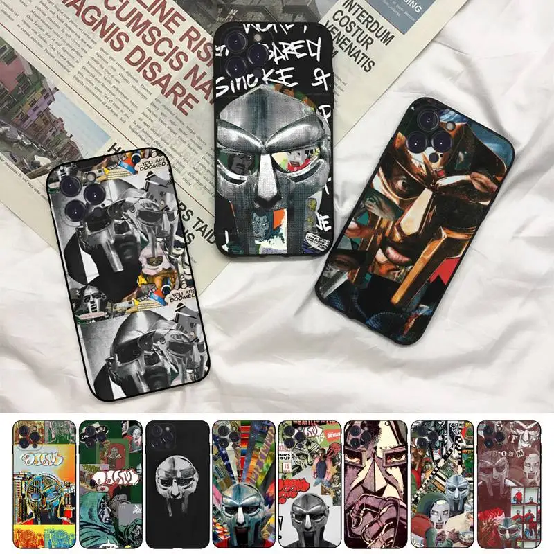 

MF DOOM Rapper Phone Case For iPhone 8 7 6 6S Plus X SE 2020 XR XS 14 11 12 13 Mini Pro Max Mobile Case