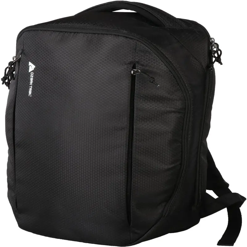 Ozark Trail 30 Liter Commuter Hiking Backpack, with Laptop Compartment, Black