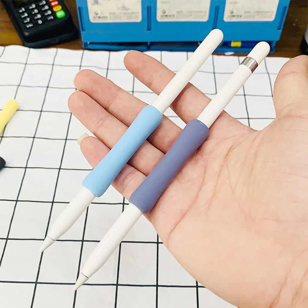 

Мягкий силиконовый чехол-стилус для Apple Pencil 1/2, противоскользящий планшет, сенсорный экран, ручка, противоударный чехол-держатель, защитный ...
