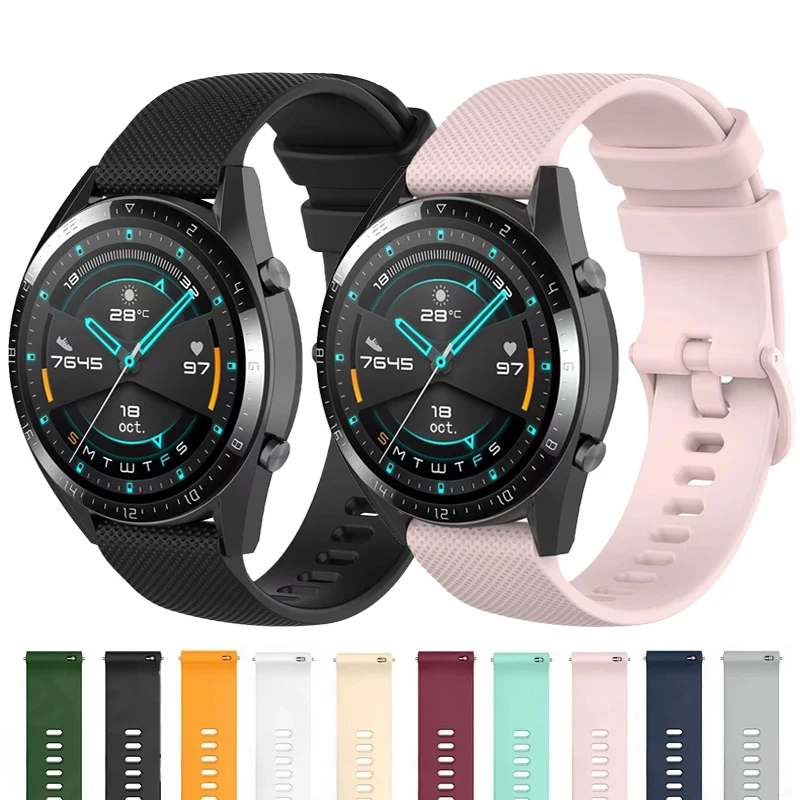 Silicone Strap For Garmin Venu 2 2S Silicone Replacement Watchband For Garmin Vivoactive 3 4 4S Forerunner 645 245m 18 20mm 22mm