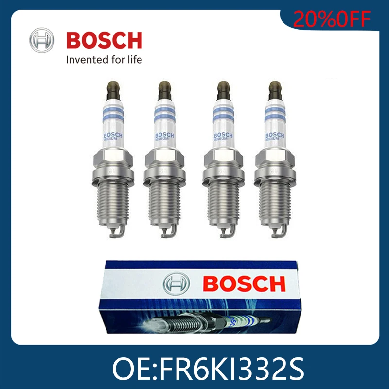 

BOSCH Genuine 4pcs 0242240653 1822A002 Iridium Spark Plugs FR6KI332S Car Candles For Mitsubishi Eclipse Galant 3.8 Ignition Plug