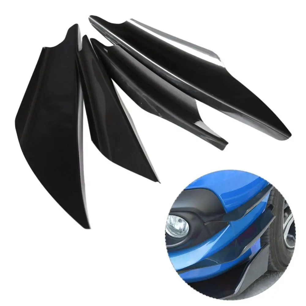 

Universal Spoiler ABS 4Pcs/Set Car Front Bumper Vehicle Splitter Fin Accessories