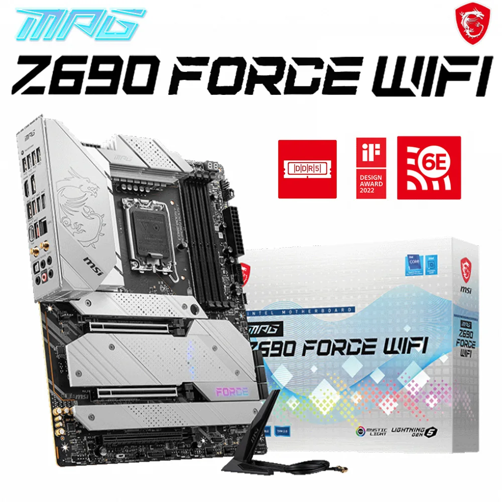 

LGA 1700 MSI MPG Z690 FORCE WIFI Motherboard Z690 Gaming Mainboard Supports 12th Gen Intel CPU Z690 LGA1700 CPU DDR5 PCIe 5.0