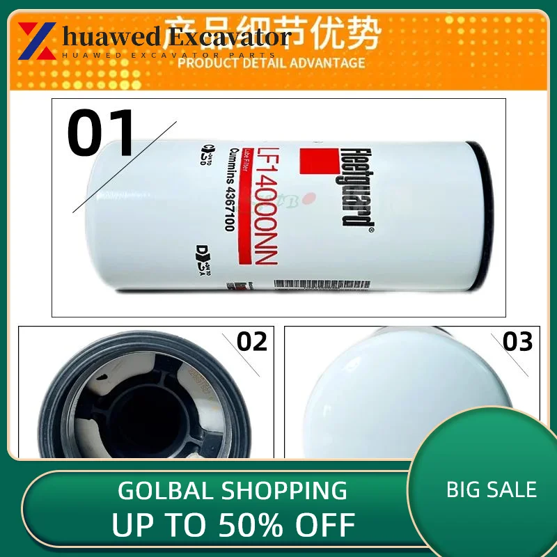 Frega масляный фильтр двигателя lf14000nn адаптер 4367100 Cummins qst30/qsm11 Liugong komatsu
