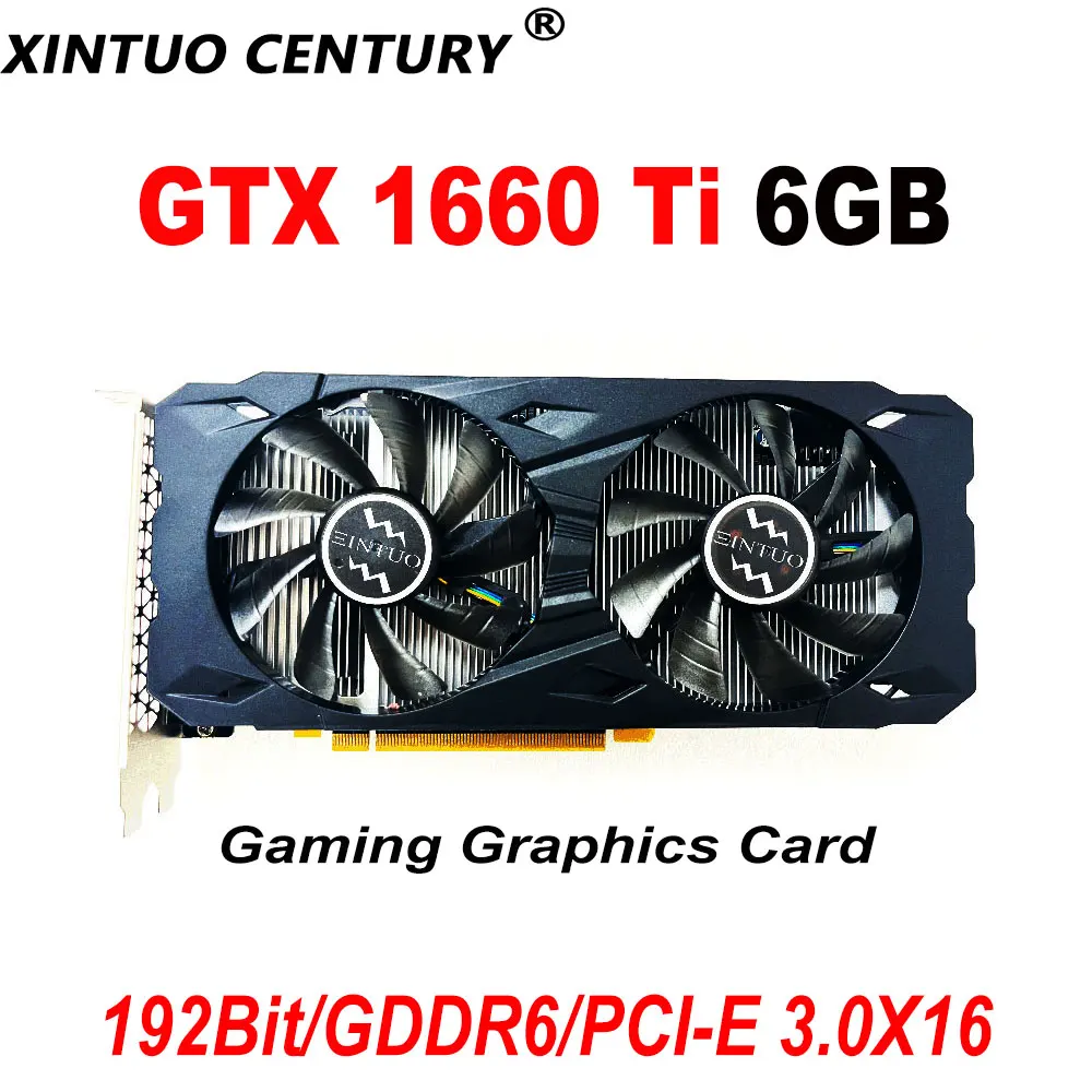 Игровая видеокарта NVIDIA GeForce GTX 1660 TI 6G GDDR6, графическая карта для GTX1660TI 192-Bit GPU 12nm 8Pin PCI-E 3.0X16, графический процессор для майнинга видеоигр Игровая видеокарта NVIDIA GeForce GTX 1660 TI 6G GDDR6, графическая карта для GTX1660TI 192-Bit GPU 12nm 8Pin PCI-E 3.0X16, графический процессор для майнинга видеоигр