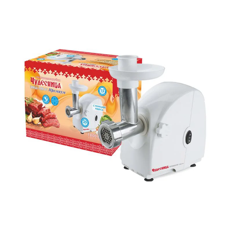 Мясорубка электрическая Чудесница Премиум ЭМШ-ПМ01 (Пиковая мощность 1800 Вт