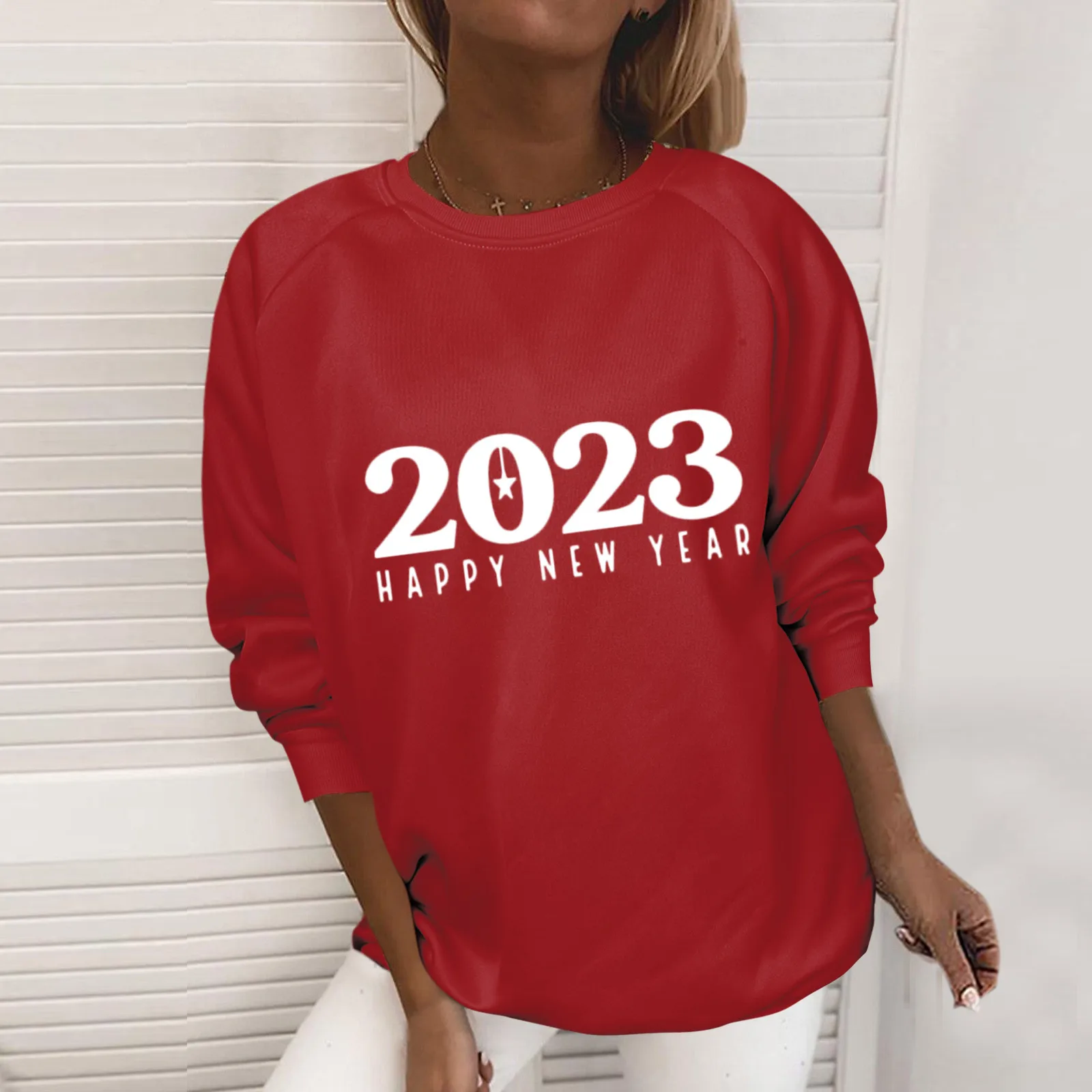 

Женский свитшот с длинным рукавом, с принтом