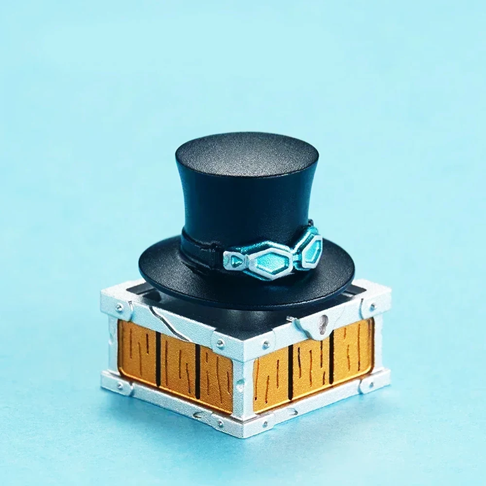 ZOMO аниме колпачки для клавиш Луффи Чоппер Шляпа из алюминиевого сплава цельная