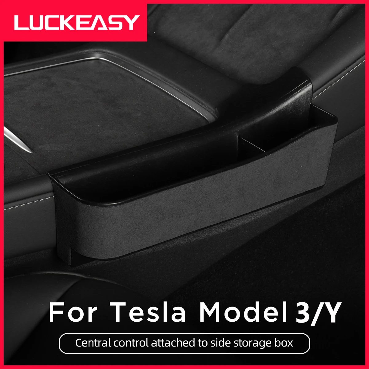 

For Tesla Model 3 Y 2021-2023 Car Seat Crevice Storage Box Central Control Hanging Side Container Box Auto Interior Accessories