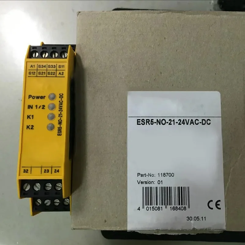 Для EATON ESR5-NO-21-24VAC-модуль реле безопасности постоянного тока Новый в коробке