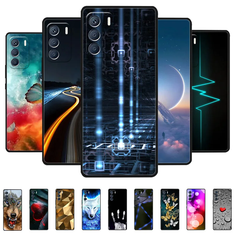 Противоударная задняя крышка из мягкого ТПУ для Infinix Zero 5G 2023 X6815C