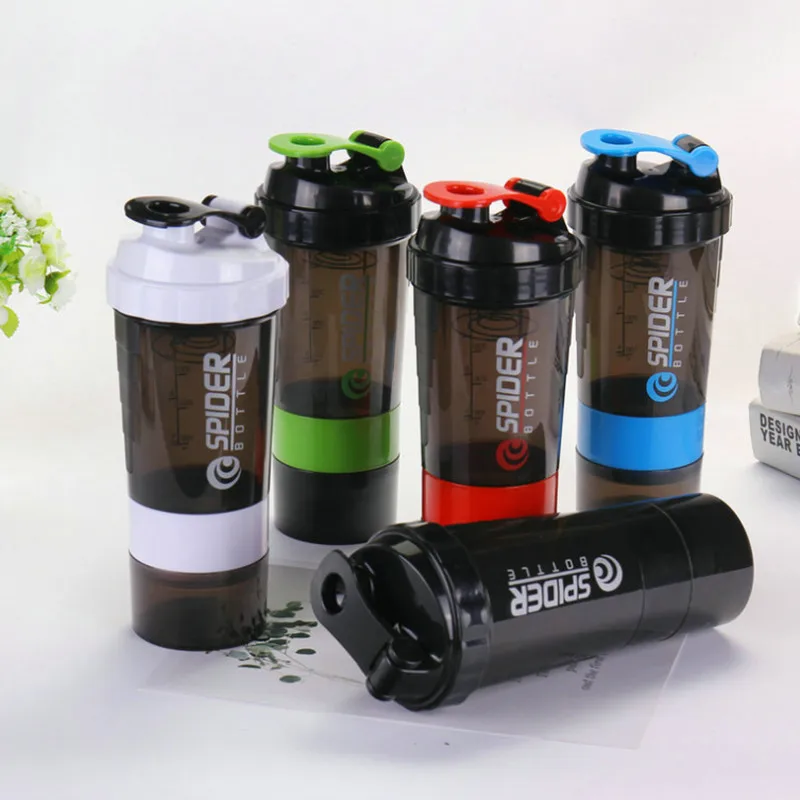 

AA Fashion 600ml Plastic Useful Sport Gym Protein Powder Shaker Mixer Cup Bottle