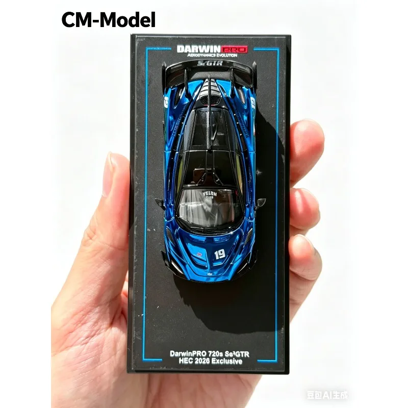 Фото Коллекционная модель автомобиля Beijing Model HEC Limited Edition CM, масштаб 1/64, McLaren Darwin 720Se²GTR, из сплава, для взрослых коллекционеров, подарок для мальчиков №3