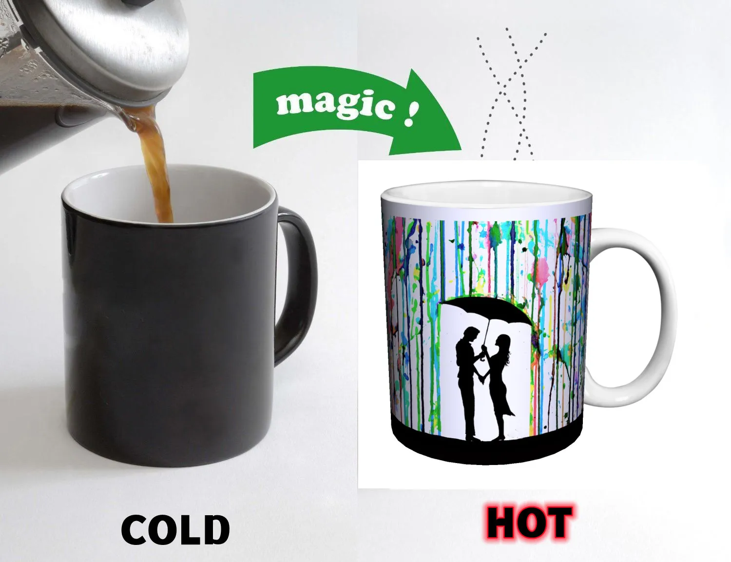 

Husband Wife Couple Mugs Boyfriend Girlfriend Cups Valentines Gifts Heat Color Changing Coffee Mugen