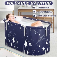 portable folding bathtub large plastic bathtub bath bucket insulation bathing bath tub for adult children swimming pool