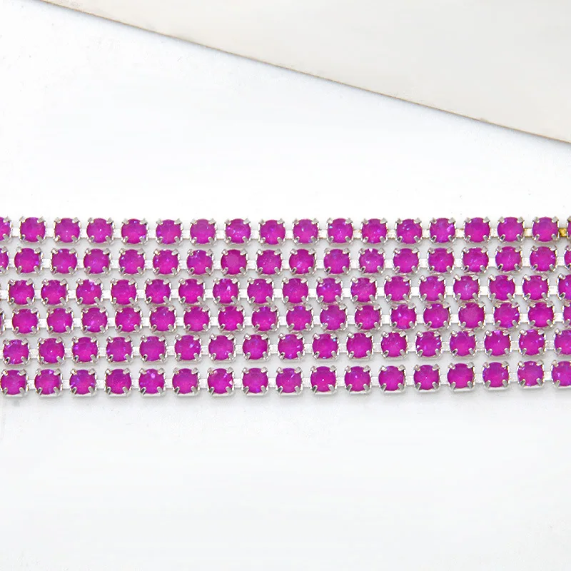 1 ярд серебряный коготь цвет мокко бриллиант Круглый с плоским основанием