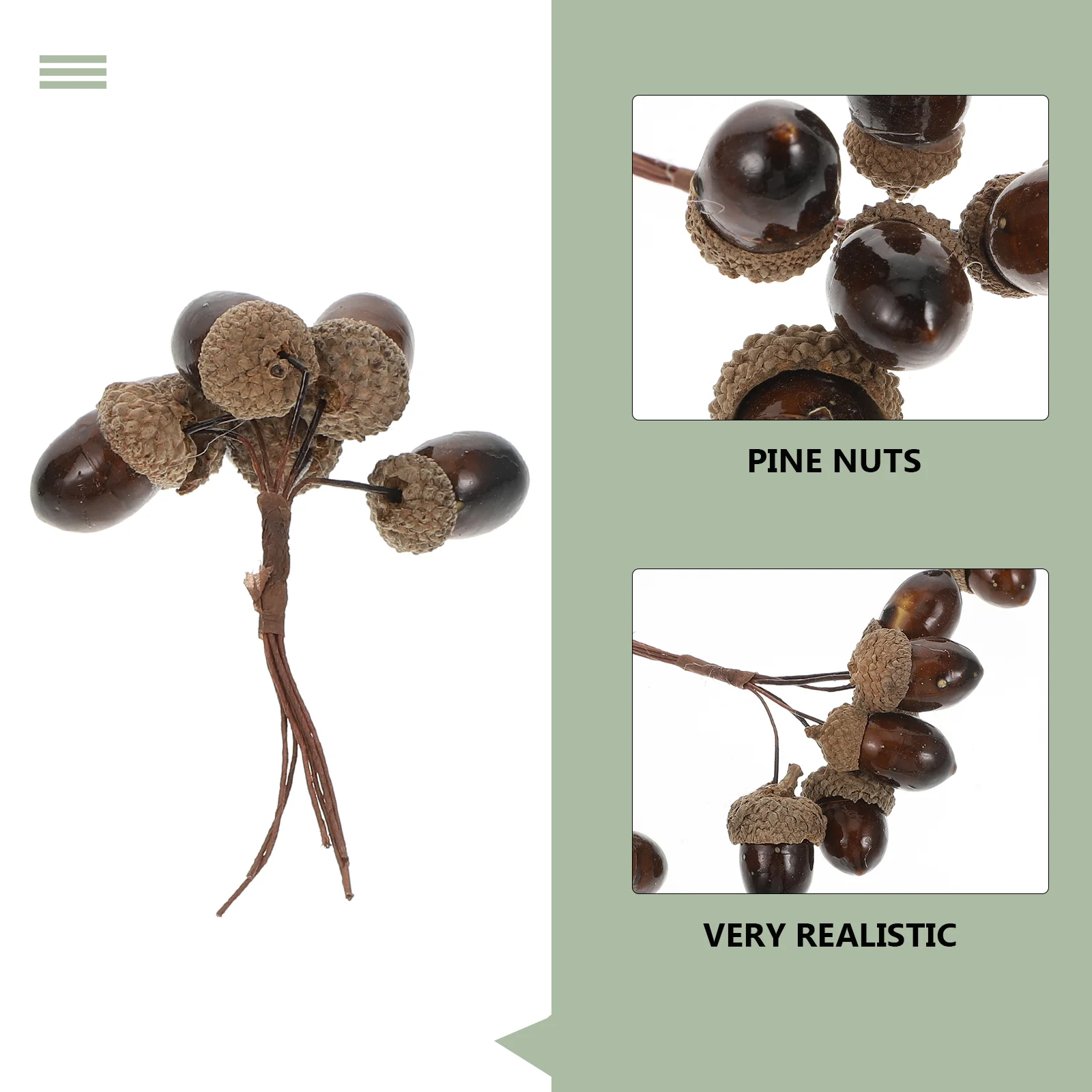 Рождественские желуди выбирают искусственные кедровые орехи Холли имитация